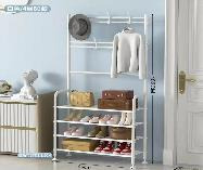 حامل أحذية وتعليق ملابس 4 طبقات بتركيب البراغي - موديل 254-F1-4