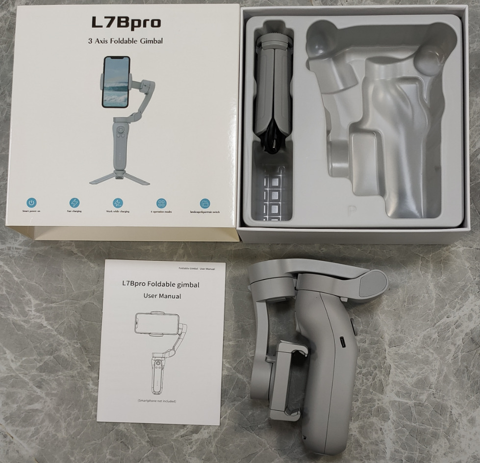 مثبت جوال (جيمبال) ثلاثي المحاور قابل للطي - موديل L7Bpro