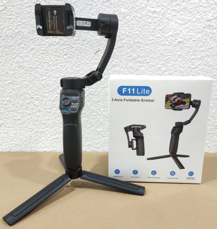مثبت جوال (جيمبال) ثلاثي المحاور قابل للطي - موديل F11 Lite