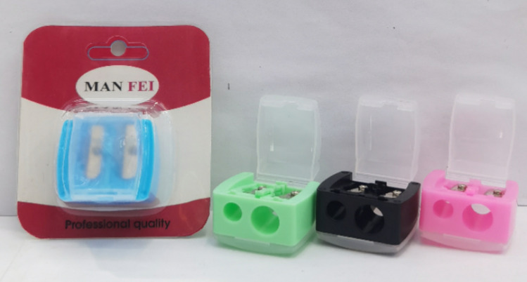 Double Cosmetic Pencil Sharpener on Card - SHP-01