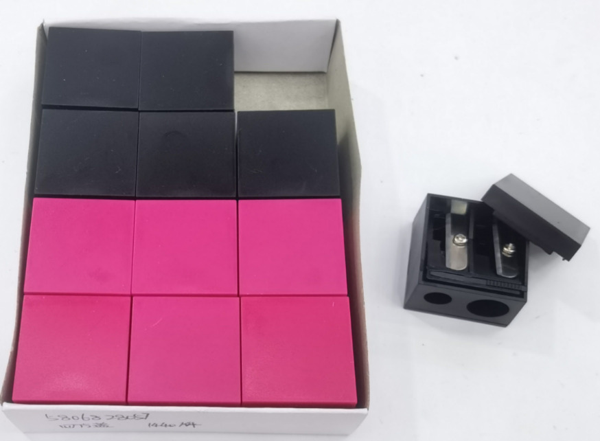 Double Cosmetic Sharpener with Square Lid - SHP-14