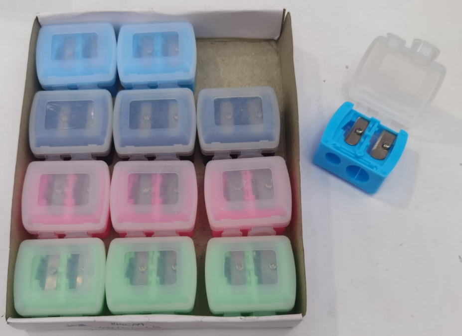 Double Cosmetic Sharpener with Soft Lid - SHP-15