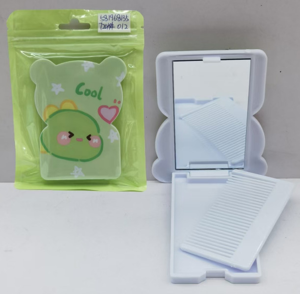 Cartoon Foldable Mirror with Comb - BTY-06