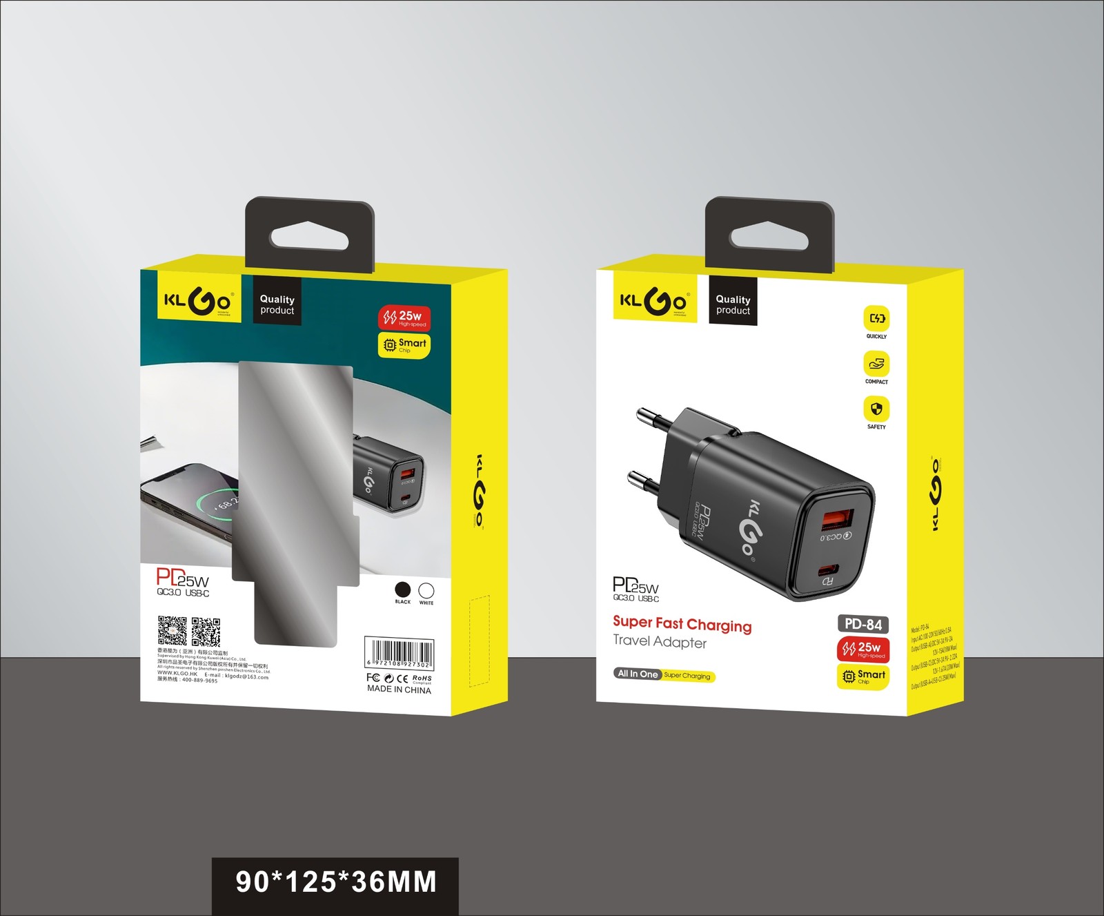 شاحن جوال سريع 25W   موديل PD-84