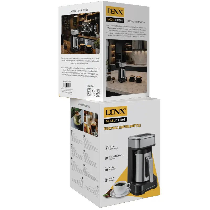 Electric Coffee Pot 250ml Dual Brewing - Model DX3708