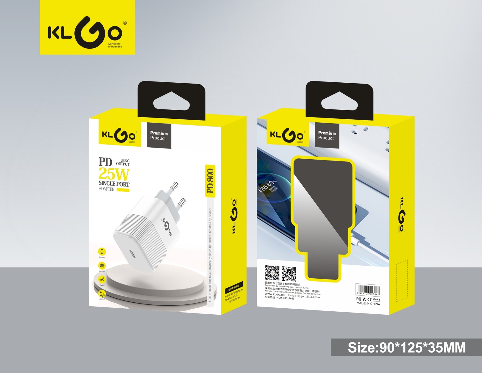 شاحن جوال سريع 25W  موديل PD-800