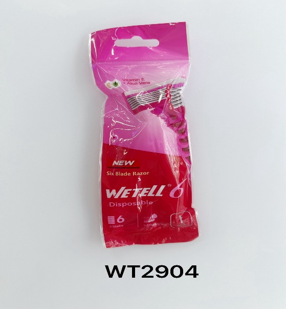 شفرة حلاقة يدوية 6 شفرات - قطعة واحدة - موديل WT2904