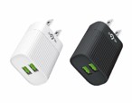 شاحن جوال بمنفذي USB بتيار 2.4A موديل KC-500