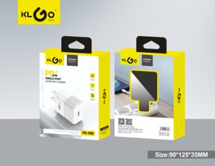 شاحن جوال USB بتيار 2.4A قابس بريطاني موديل KC-900