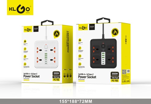 مشترك كهرباء 3000W مع منافذ USB - موديل PS-700
