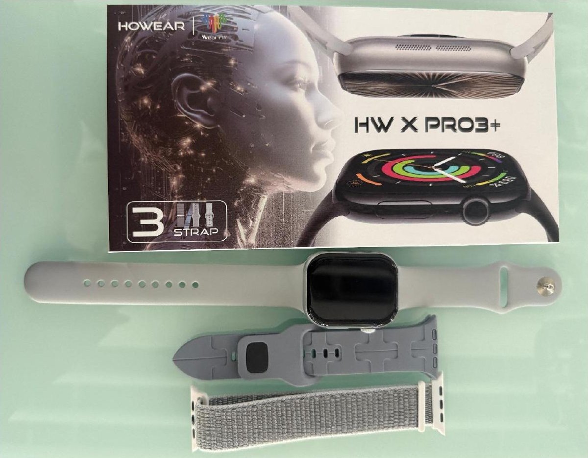 Smart Watch HWX PRO3+ with 3 Straps