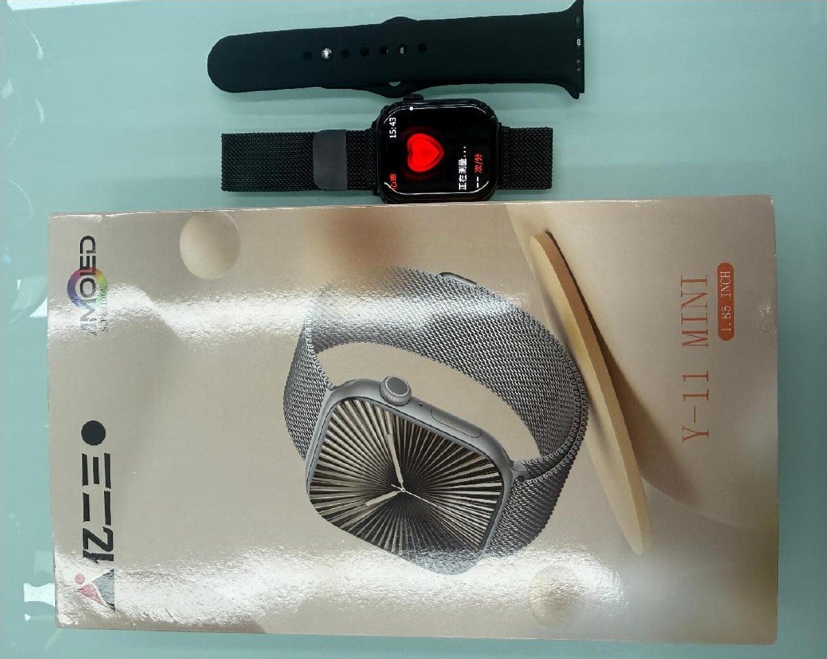 ساعة ذكية Y11 MINI مع حزامين