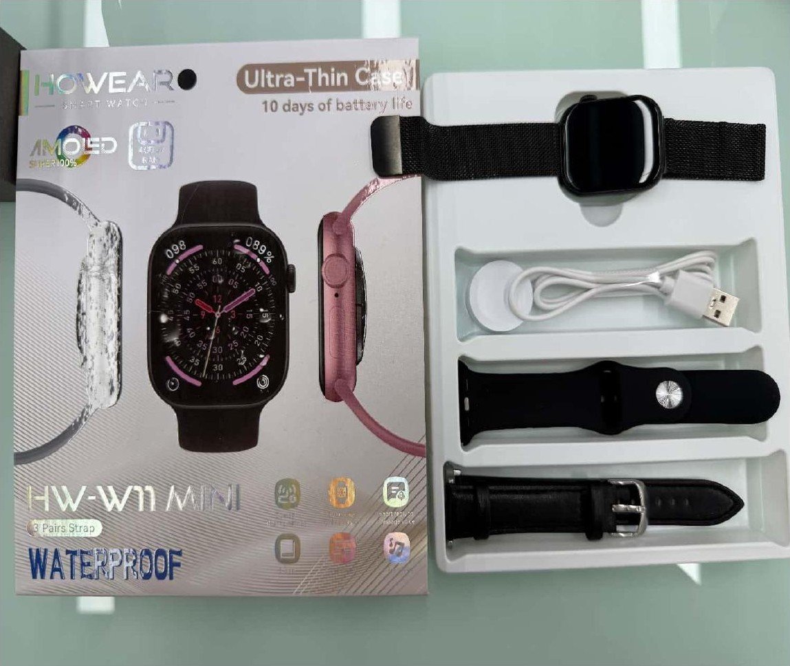ساعة ذكية HW11 MINI مع 3 أحزمة