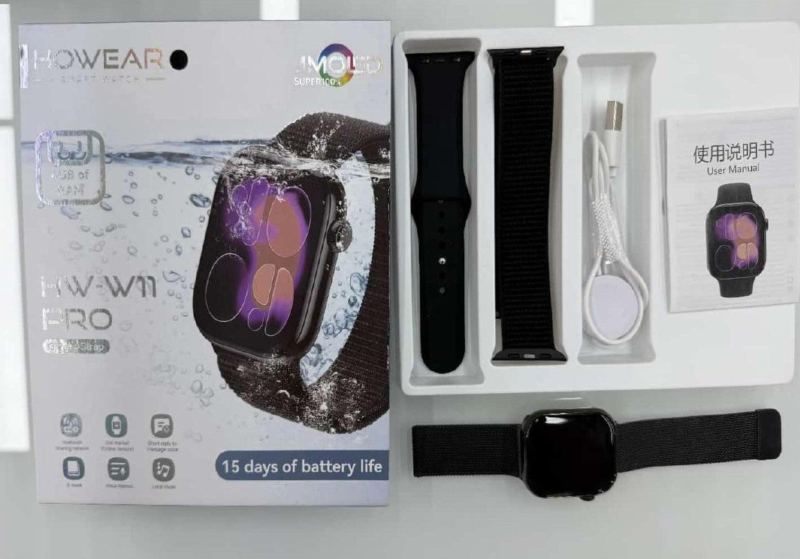 ساعة ذكية HW11 Pro مع 3 أحزمة