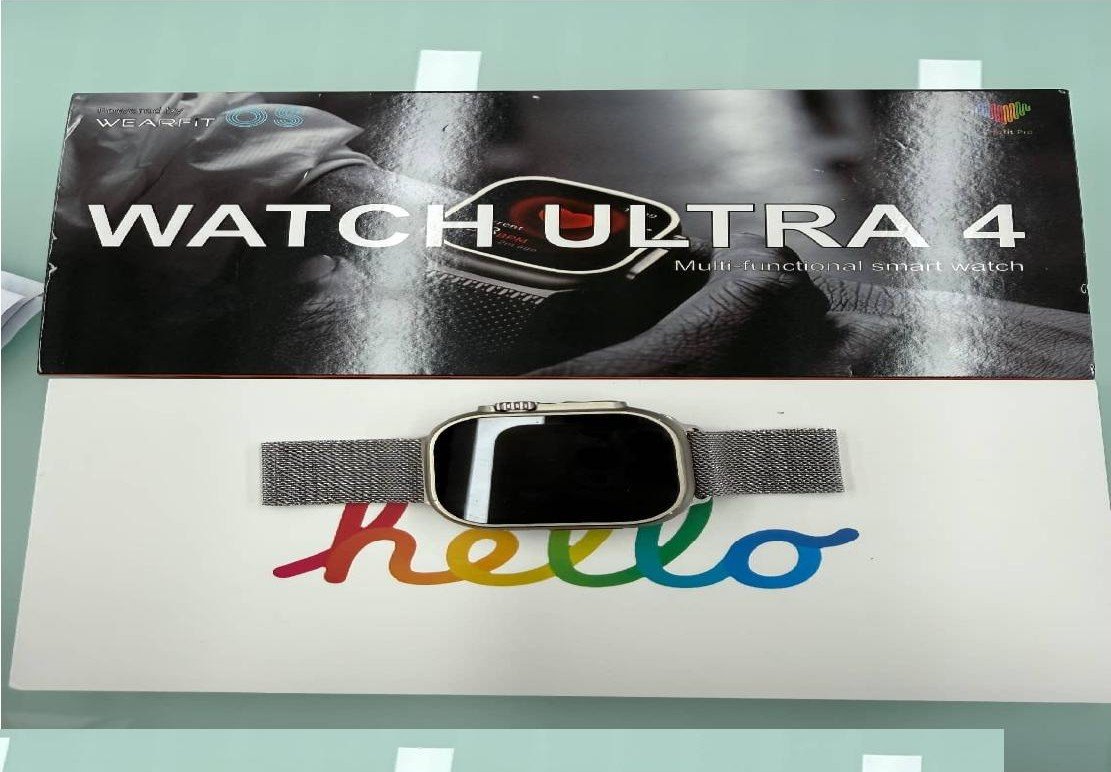 ساعة ذكية WATCH ULTRA 4 مع حزامين