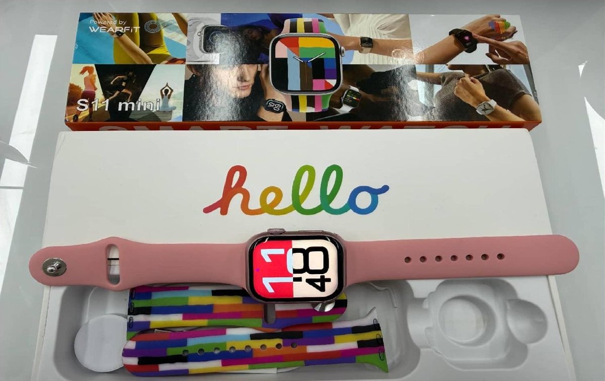ساعة ذكية S11 Mini مع حزامين