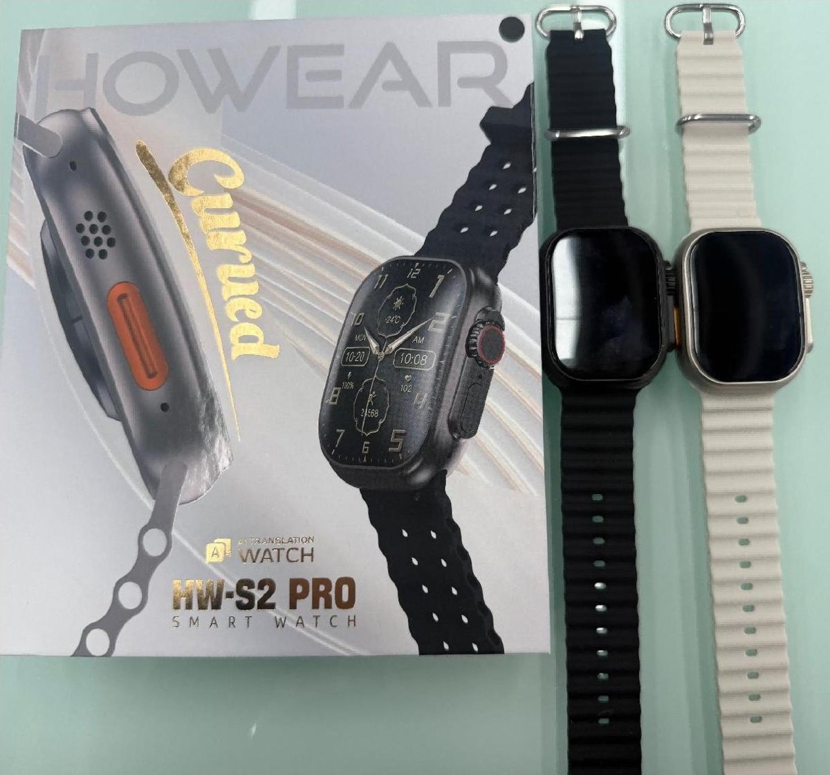 ساعة ذكية HW S2 PRO مع حزامين
