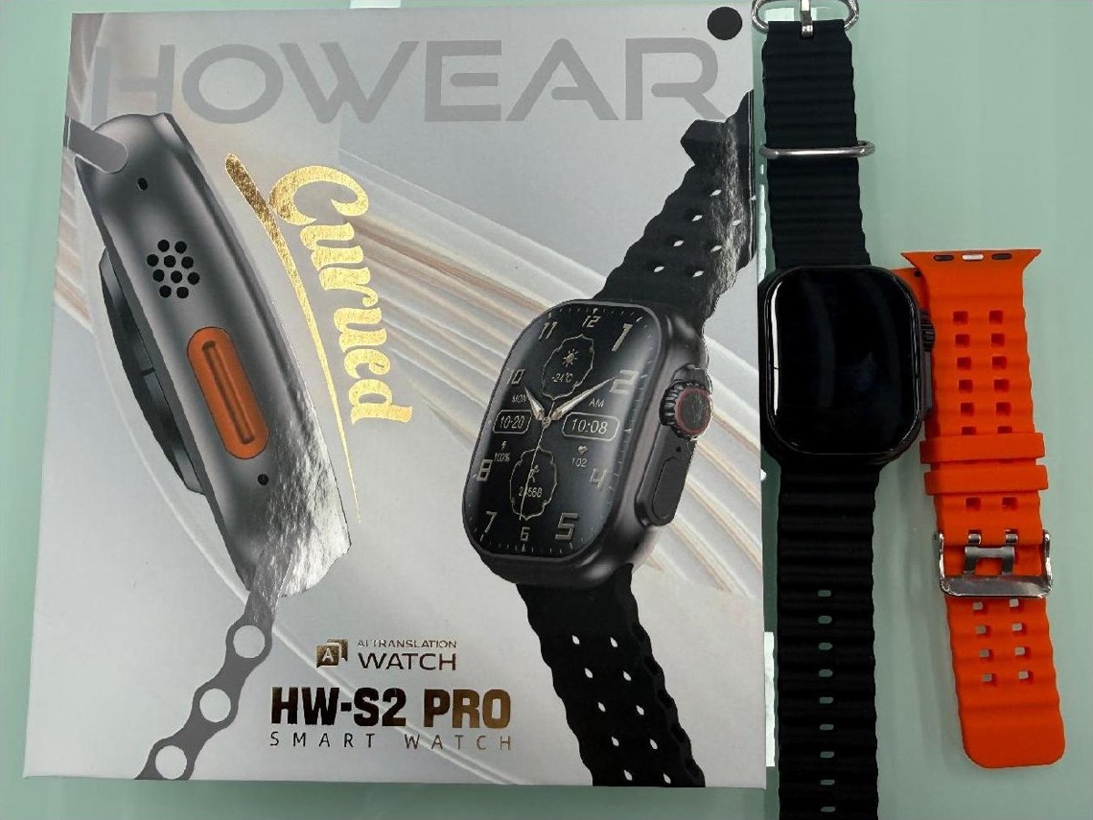 ساعة ذكية HW S2 PRO مع حزامين