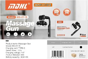 مسدس مساج مزدوج الرأس MD-XY-15