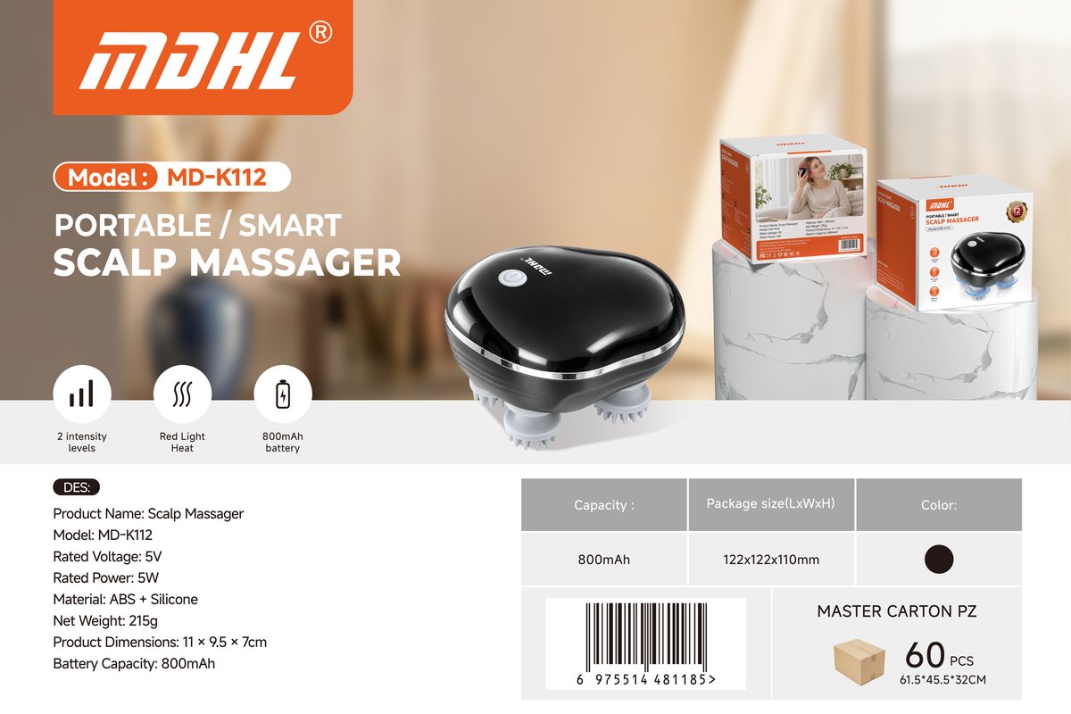 جهاز مساج الرأس MD-K112