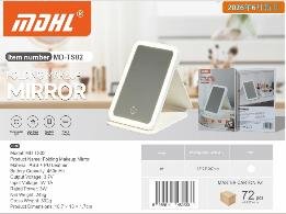 مرآة مكياج مسطحة بإضاءة LED MD-TS02