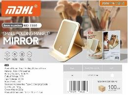 مرآة مكياج مسطحة بإضاءة LED MD-TS05