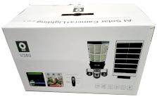 كاميرا مراقبة بثلاث كرات دوّارة بالطاقة الشمسية مع إنارة شارع 4G - نسخة أمريكا الشمالية VRT-LD003-G-F-NA