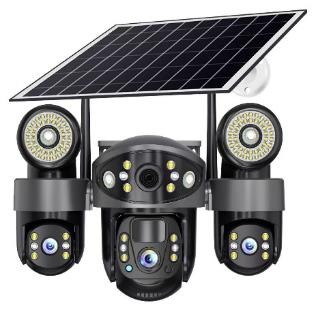 كاميرا مراقبة ثابتة  بثلاث عدسات بالطاقة الشمسية WiFi VRT-VTS32-W-F