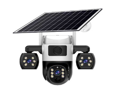 كاميرا مراقبة ثابتة  بثلاث عدسات بالطاقة الشمسية WiFi VRT-VTS26-W-F
