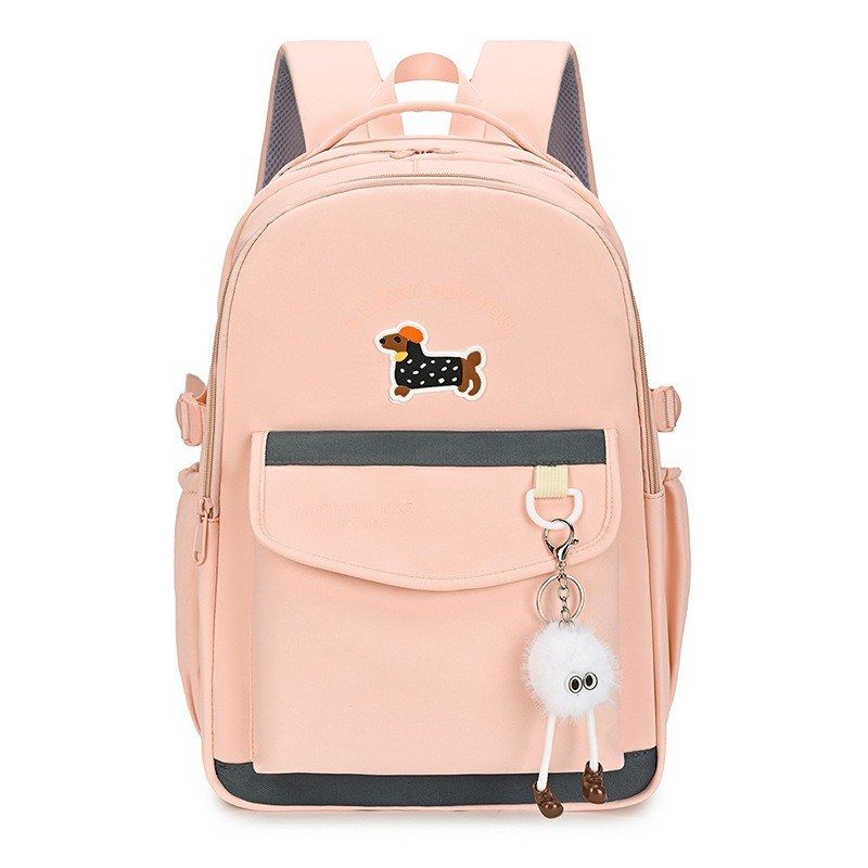 Girls School Backpack with Pom-Pom Charm Backpack 2446660