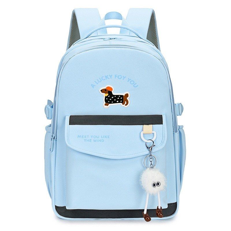 Girls School Backpack with Pom-Pom Charm Backpack 2446660