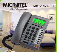 هاتف أرضي سلكي مع إظهار رقم المتصل - موديل MCT-1372CID