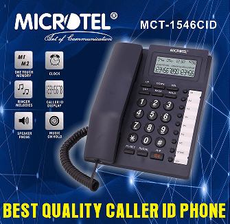 هاتف أرضي سلكي مع إظهار رقم المتصل - موديل MCT-1546CID