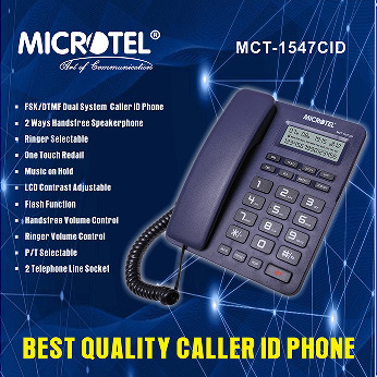 هاتف أرضي سلكي مع إظهار رقم المتصل - موديل MCT-1547CID