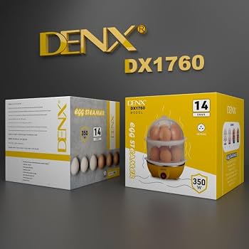 جهاز سلق البيض بالبخار طبقتين من DENX موديل DX1760