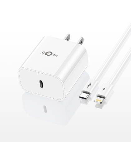 شاحن جوال سريع 25W QC3.0 مع كابل Lightning (آيفون) - موديل PD-89