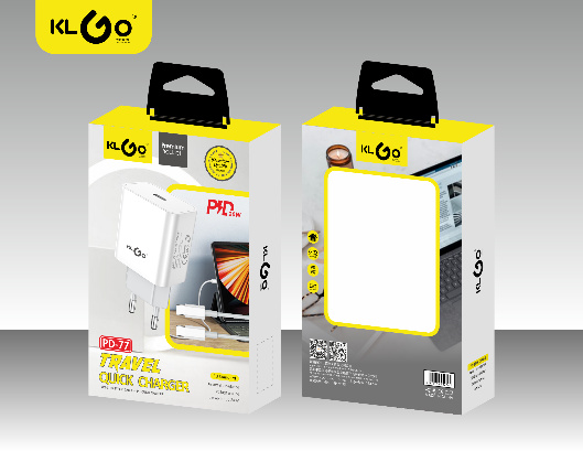 شاحن جوال 20W مع كابل Type-C - موديل PD-77