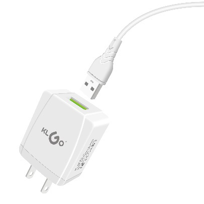 شاحن جوال USB بتيار 2.4A مع كابل Type-C - موديل KC-05