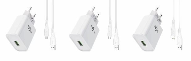 شاحن جوال USB بتيار 2.4A مع كابل Type-C - موديل KC-09T