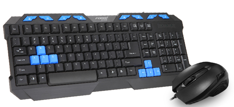كيبورد وماوس ألعاب سلكي - موديل FV-3300S