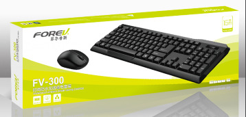 كيبورد وماوس لاسلكي 2.4G - موديل FV-300