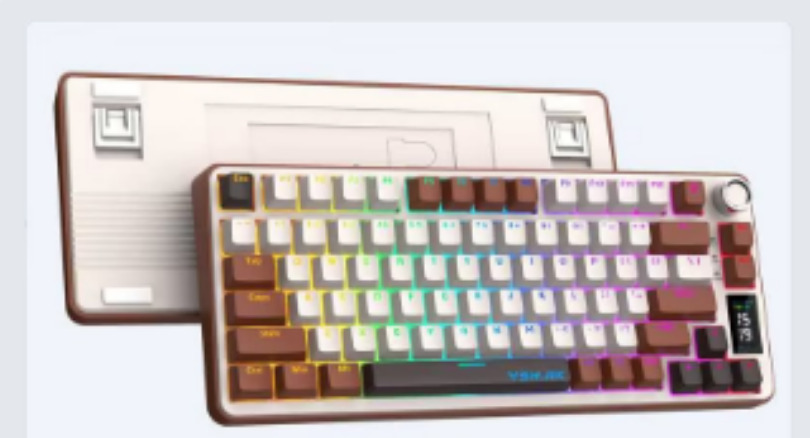 كيبورد ميكانيكية ثلاثية الوضع RGB بمفاتيح قابلة للتبديل - موديل FV-k82s