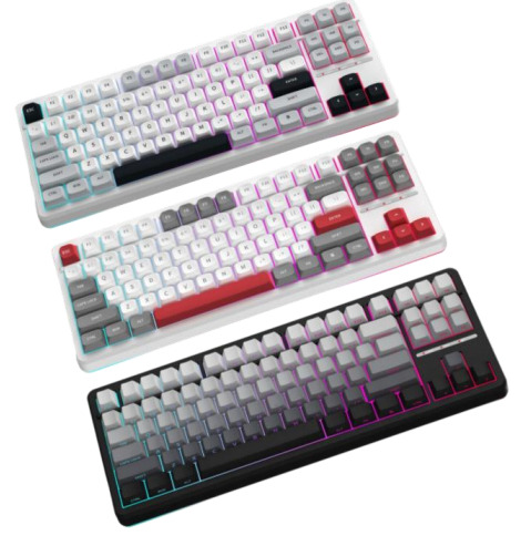 كيبورد ميكانيكية ثلاثية الوضع RGB بمفاتيح قابلة للتبديل - موديل FV-K87