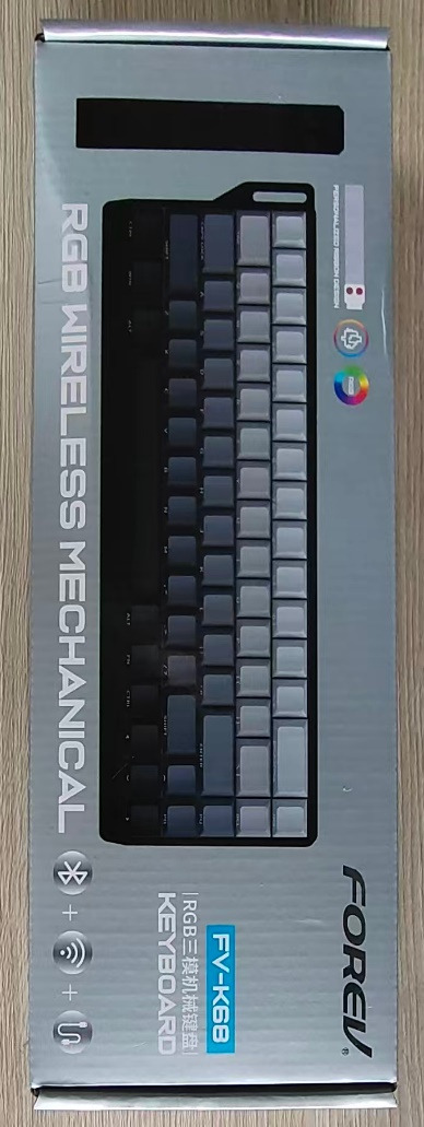 كيبورد ميكانيكية ثلاثية الوضع RGB بمفاتيح قابلة للتبديل - موديل FV-K68