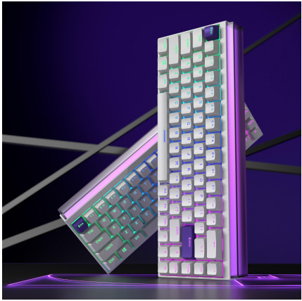 كيبورد ميكانيكية سلكية بتصميم صندوق إضاءة - موديل FV-K68PRO